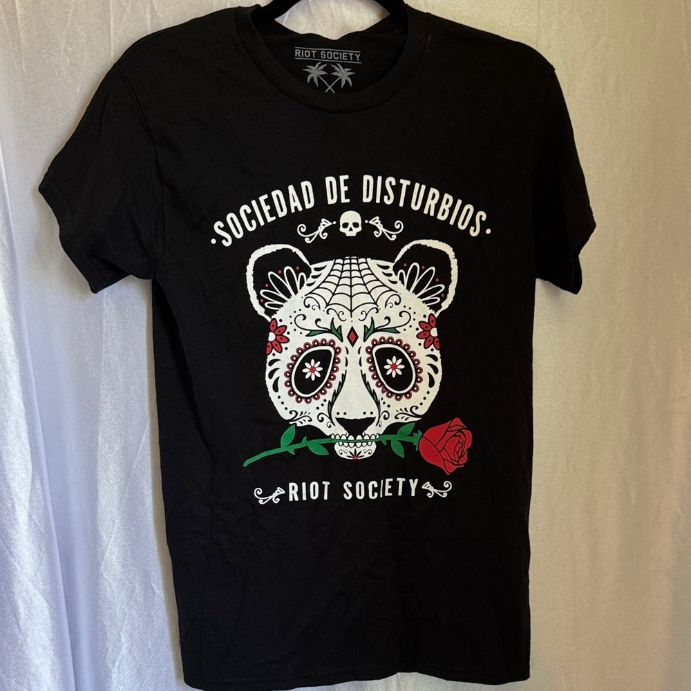 Riot Society Black Sugar Skull Tee
